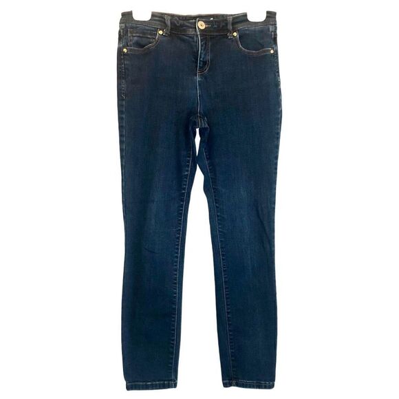 INC International Concepts Skinny Leg Regular Fit Jeans in Blue Wash Women’s 8P - Picture 2 of 12